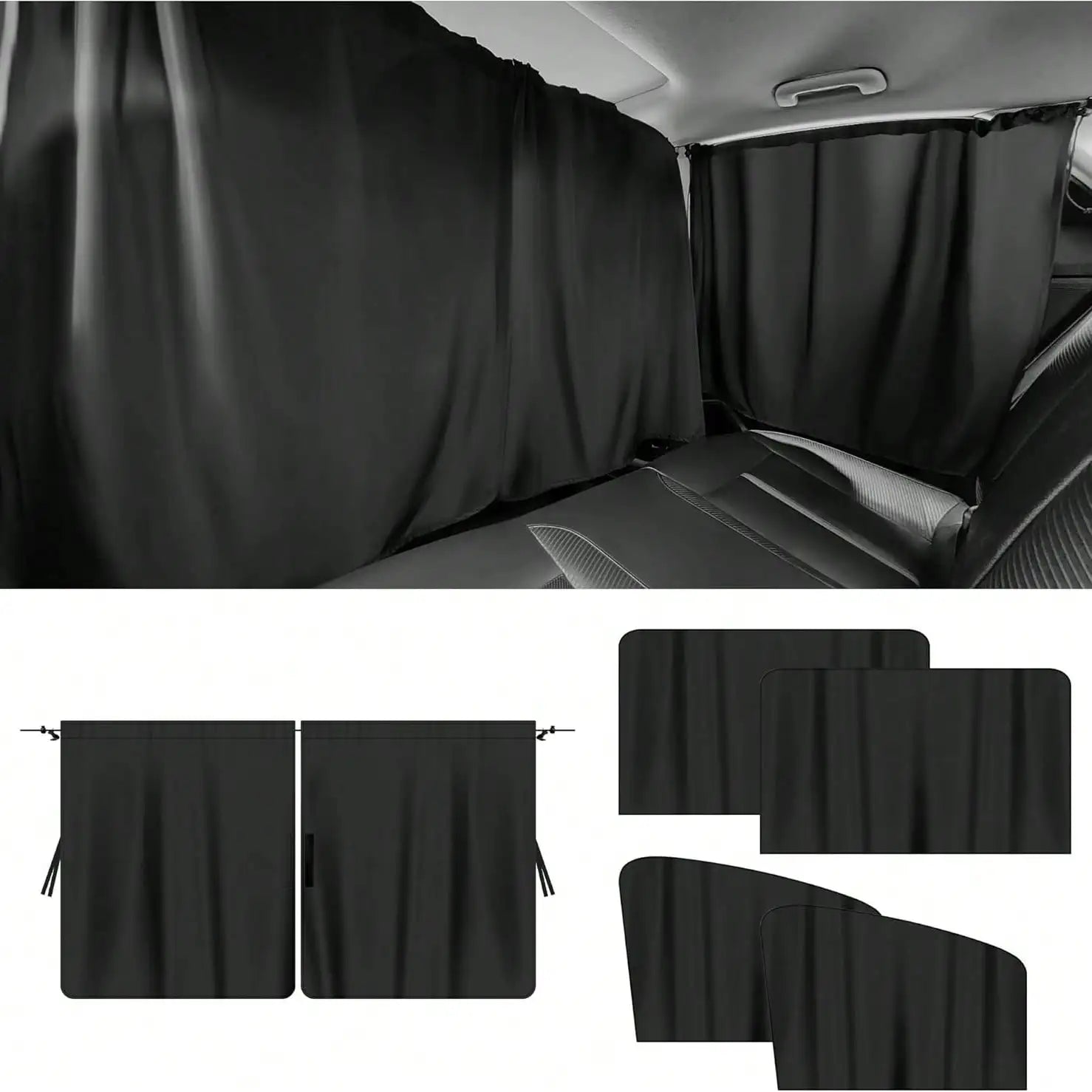 4-Piece Car Window Privacy Sunshades