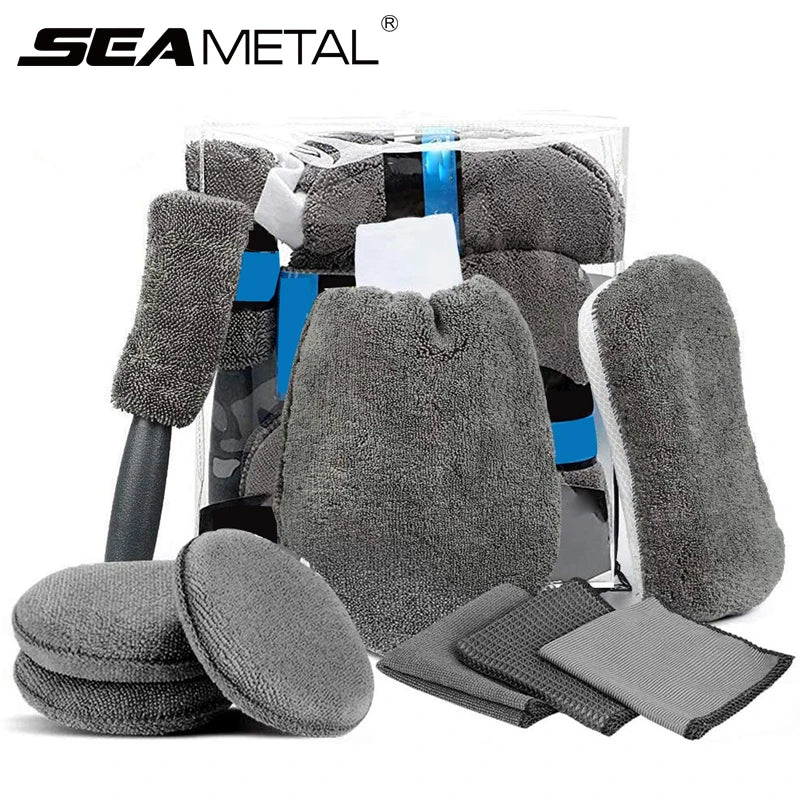 Ultra-Plush 9-Piece Auto Detailing & Cleaning Kit