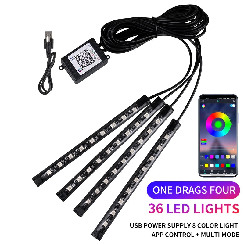 RGB LED Interior Footwell Lights