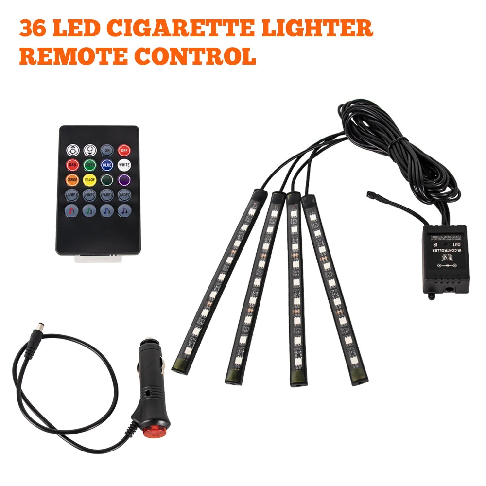 RGB LED Interior Ambient Car Lights