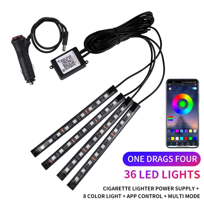 RGB LED Interior Footwell Lights