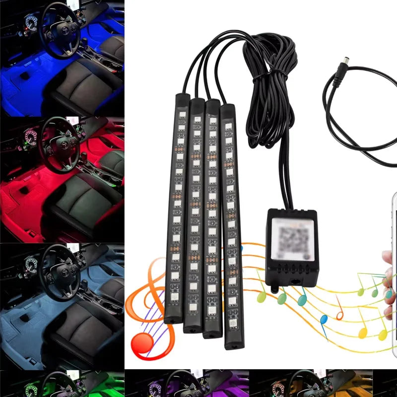 RGB LED Interior Ambient Car Lights