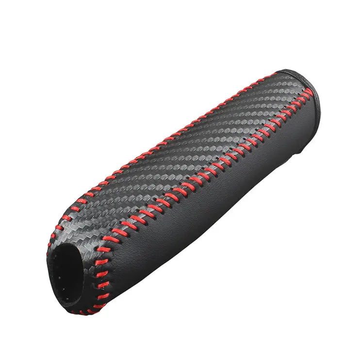 Carbon Fiber Leather Handbrake Cover