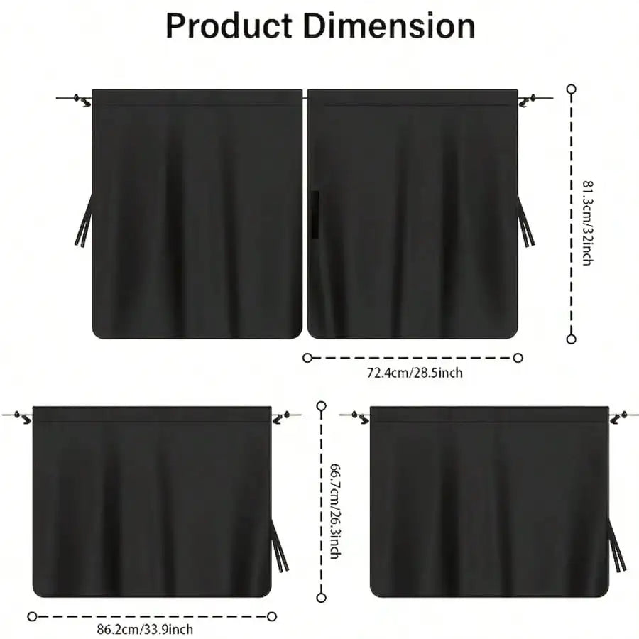 4-Piece Car Window Privacy Sunshades