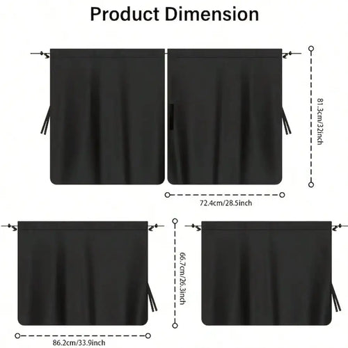 4-Piece Car Window Privacy Sunshades