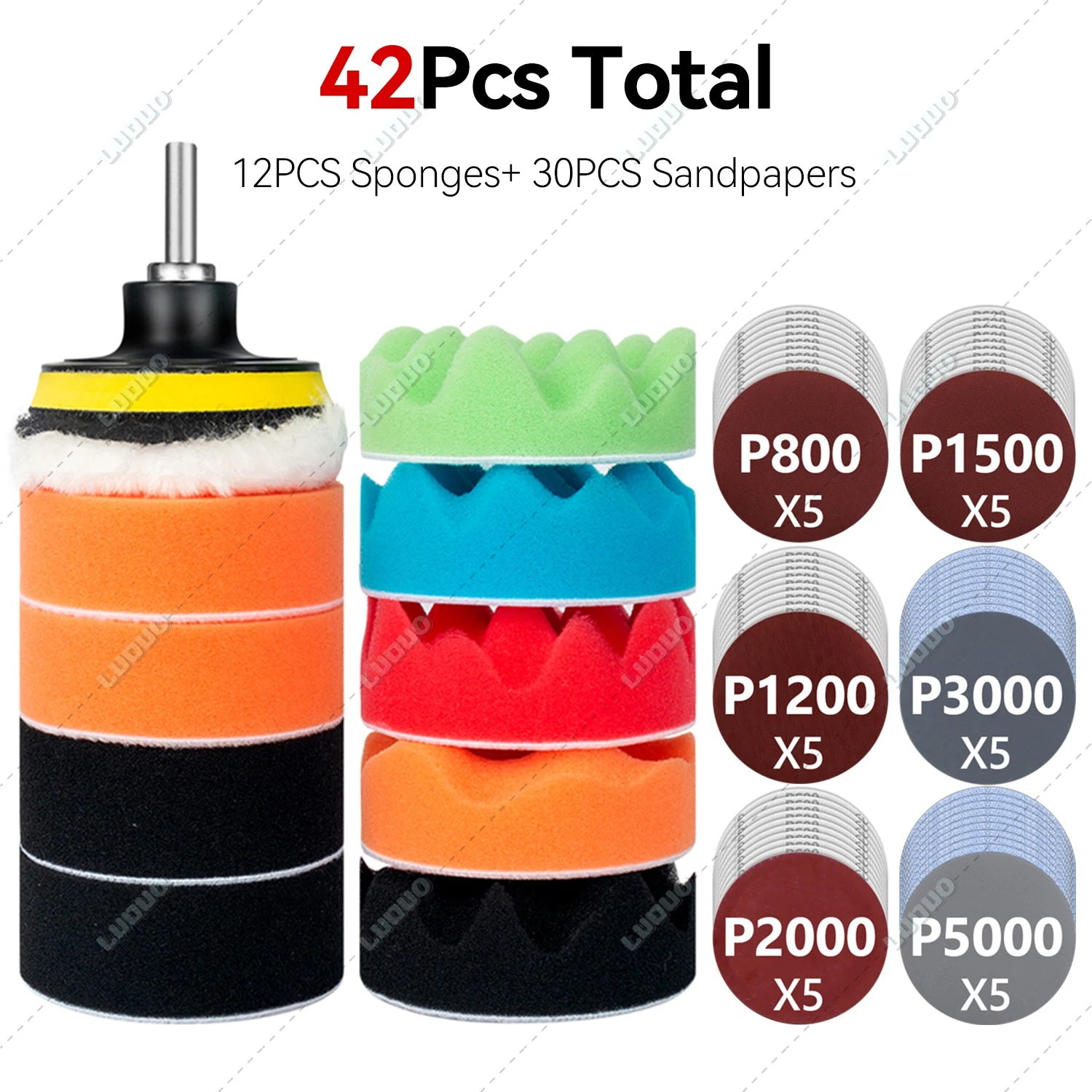 Drill Polishing & Sanding Pad Kit