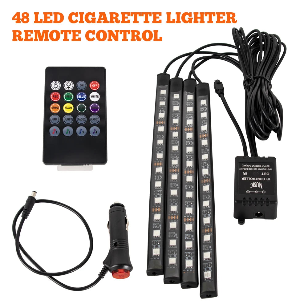 RGB LED Interior Ambient Car Lights