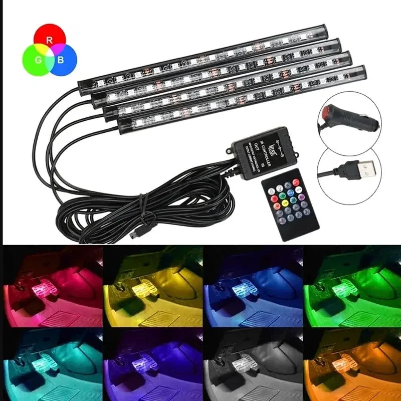RGB LED Interior Ambient Car Lights