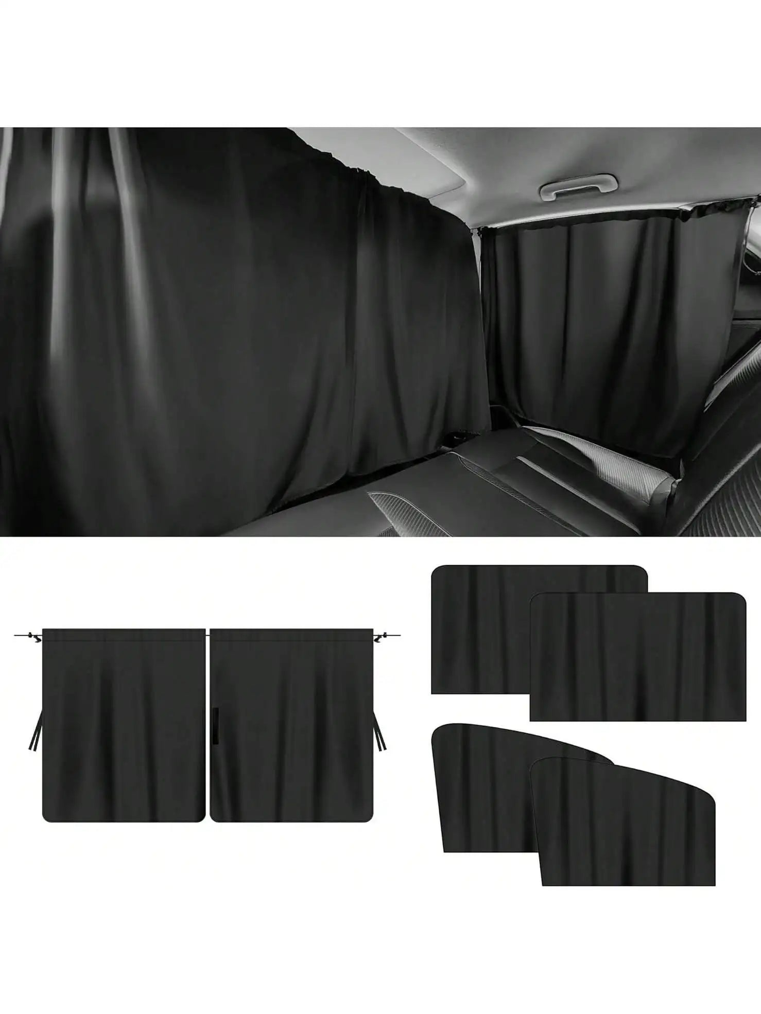 4-Piece Car Window Privacy Sunshades