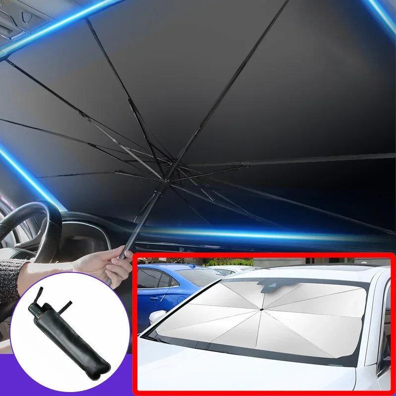 Foldable Windshield Sun Shade Umbrella